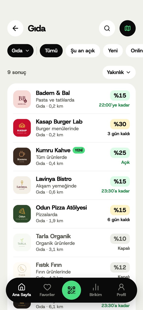 Avantajlar listesi